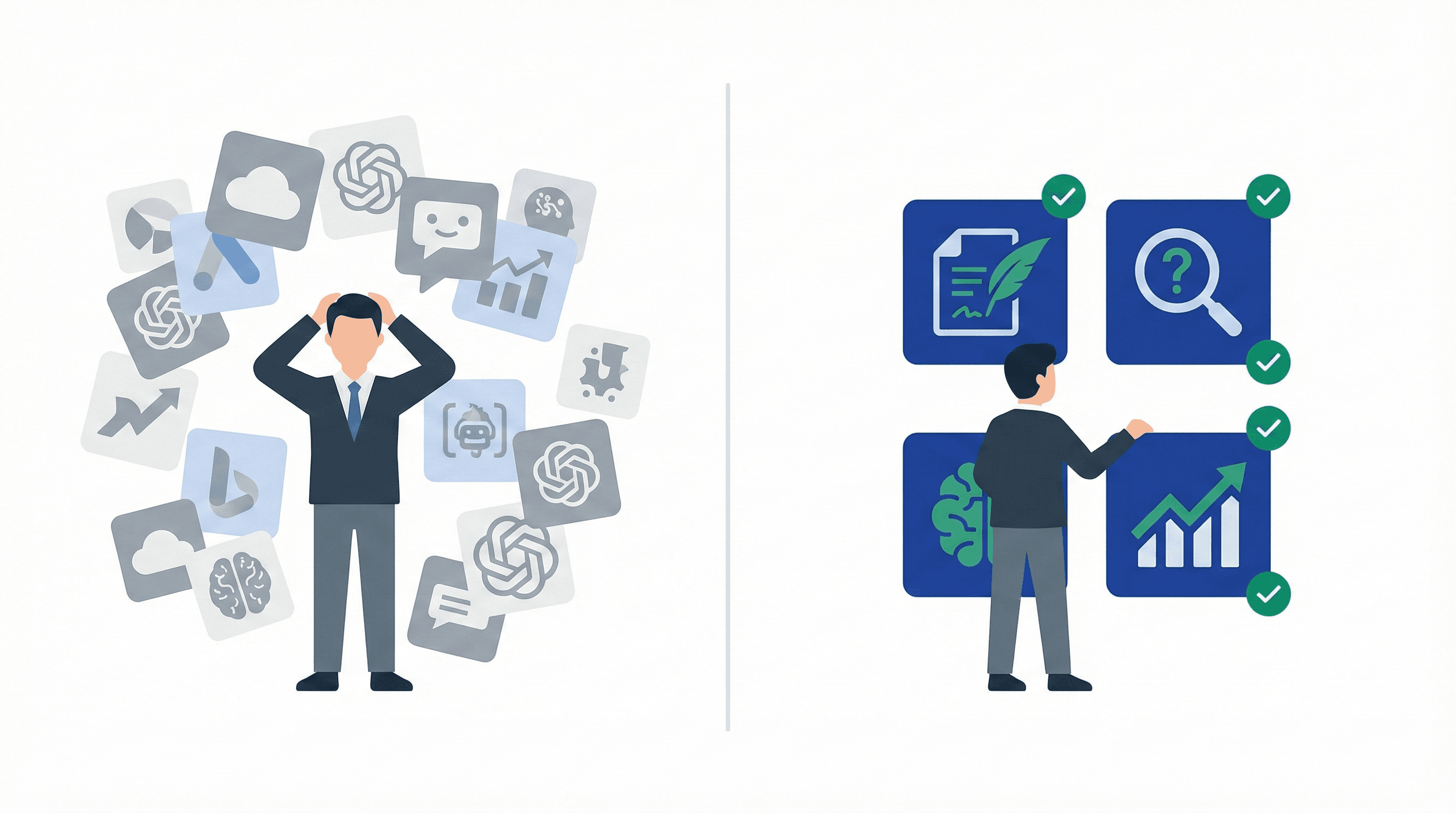 Welke AI Tools Heeft Je Bedrijf Echt Nodig? (Stop met Tool Overload) - Tips & Tools voor AI productiviteit